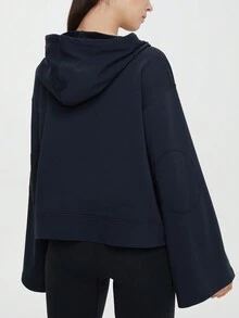 HOTSUIT Áo khoác hoodie nữ cỡ lớn cho hoạt động ngoài trời thường ngày - màu đen - Xem 4