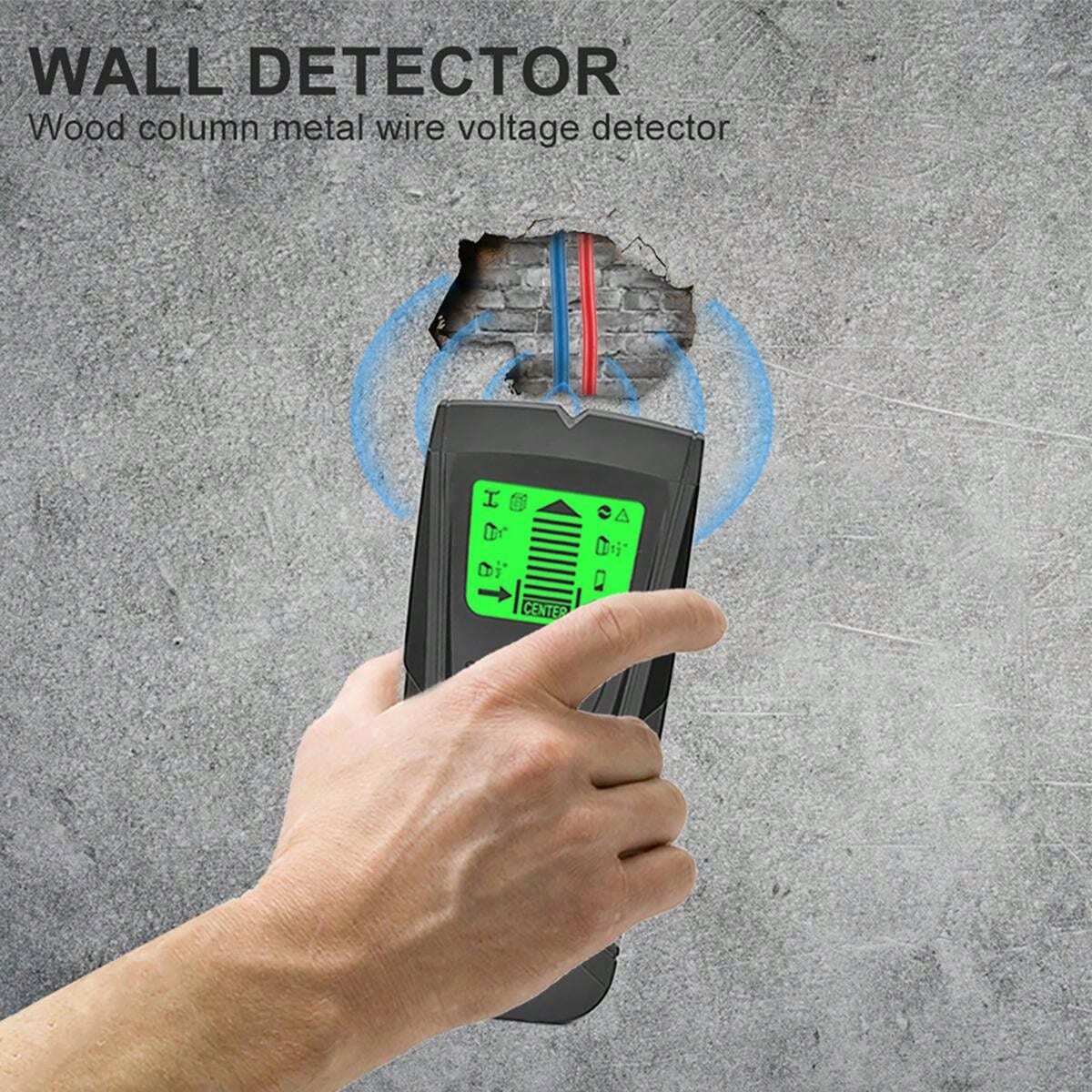 Metal Wood Detector 3 In 1 Stud Finder LCD Screen Precise Position Stud