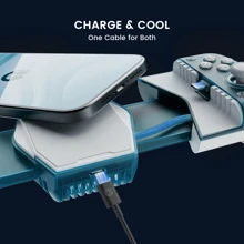 Controlador de juegos móvil Gamesir X3 Pro, gamepad para teléfonos Android e iPhone 15, con joysticks de efecto Hall y módulo de enfriamiento, tipo C - aurora boreal - Ver 5