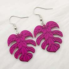 1 Cặp Hoa tai hình lá, Trang sức Acrylic phong cách Bohemian, Hoa tai thời trang ngày lễ - Nhiều màu - Xem 16