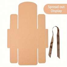 1 hộp/10 hộp quà da bò sang trọng lớn có nơ ruy băng thanh lịch, hộp đựng quà rỗng, hoàn hảo cho đám cưới, tiệc sinh nhật, ngày của mẹ, ngày lễ tình nhân, giáng sinh, halloween, lễ tạ ơn, năm mới, v.v. - màu nâu - Xem 7