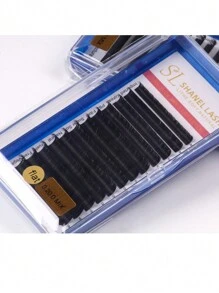 12 Reihen klassische flache elliptische Wimpern aus Kaschmir 0,20 0,25 0,15 J C D Curl matte schwarze elliptische gespaltene Spitzen klassische flache Wimpernverlängerung 8-15 mm super matte extrem weiche Seide flache Wimpernverlängerung Einzelfasern, Kunstfell-Flach-Wimpern, Wimpernbüschel, Einzelwimpern, Wimpern, Falsche Wimpern