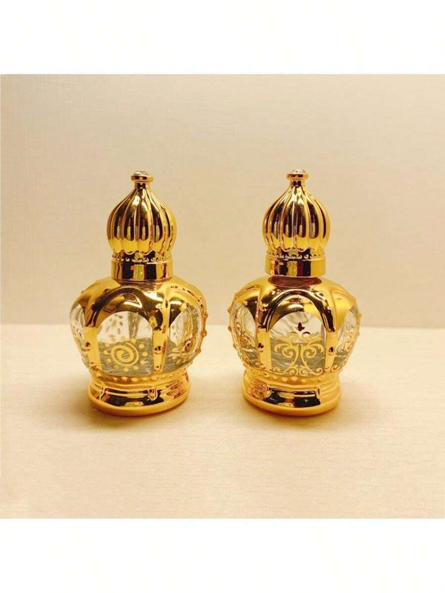 12ml Gold Roller Bottle Essential Oil Bottle, HighEnd Travel Portable