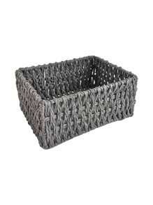 Cestino intrecciato da cucina, cestino intrecciato in corda di carta non foderato, adatto per soggiorno, camera da letto, contenitore giocattoli per bambini, cestino da tavolo, cucina, accessori da cucina, utensili da cucina, organizer da cucina, organizer per il trucco, articoli da matrimonio, decorazioni floreali, accessori per la casa, tavolo, decorazioni per la casa, organizzazione e stoccaggio per la casa, decorazione per la stanza, decorazione camera da letto, cestini intrecciati boho geometrici, portavasi in legno e rattan, supporti per piante naturali misti in corda per spazi esterni con atmosfera costiera