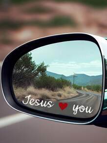 RandySticker 2 miếng dán trang trí gương chiếu hậu ô tô hình Chúa Jesus yêu bạn, gương trang điểm, miếng dán tường, miếng dán trang trí phòng, miếng dán tường, miếng dán vinyl để trang trí nhà cửa, vật dụng trang trí mùa xuân, làm mới ngôi nhà của bạn, miếng dán trang trí lễ hội, quà tặng sinh nhật, tốt nghiệp - Nhiều màu - Xem 7