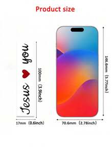 RandySticker 2 miếng dán trang trí gương chiếu hậu ô tô hình Chúa Jesus yêu bạn, gương trang điểm, miếng dán tường, miếng dán trang trí phòng, miếng dán tường, miếng dán vinyl để trang trí nhà cửa, vật dụng trang trí mùa xuân, làm mới ngôi nhà của bạn, miếng dán trang trí lễ hội, quà tặng sinh nhật, tốt nghiệp - Nhiều màu - Xem 5