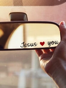 RandySticker 2 miếng dán trang trí gương chiếu hậu ô tô hình Chúa Jesus yêu bạn, gương trang điểm, miếng dán tường, miếng dán trang trí phòng, miếng dán tường, miếng dán vinyl để trang trí nhà cửa, vật dụng trang trí mùa xuân, làm mới ngôi nhà của bạn, miếng dán trang trí lễ hội, quà tặng sinh nhật, tốt nghiệp - Nhiều màu - Xem 8