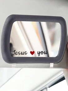 RandySticker 2 miếng dán trang trí gương chiếu hậu ô tô hình Chúa Jesus yêu bạn, gương trang điểm, miếng dán tường, miếng dán trang trí phòng, miếng dán tường, miếng dán vinyl để trang trí nhà cửa, vật dụng trang trí mùa xuân, làm mới ngôi nhà của bạn, miếng dán trang trí lễ hội, quà tặng sinh nhật, tốt nghiệp - Nhiều màu - Xem 9