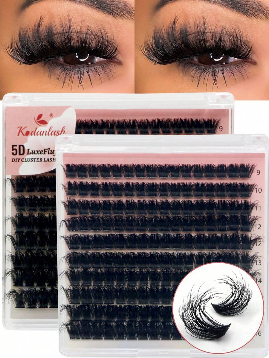 200 PCS 60D 180PCS/160PCS Fluffy Lash Clusters Kit Thick Cluster Eyelash Extensions 3D Individual Lashes Faux Mink Eyelash Clusters D Curl 9mm/10MM/11MM/12MM/13MM/14MM/15MM/16MM Lash Extension Dramatic Eyelash Extensions Eyelashes Clusters(80D/100D/120D) Lash Clusters, Eyelash Clusters, Individual Eyelashes, Lashes, Fake Lashes