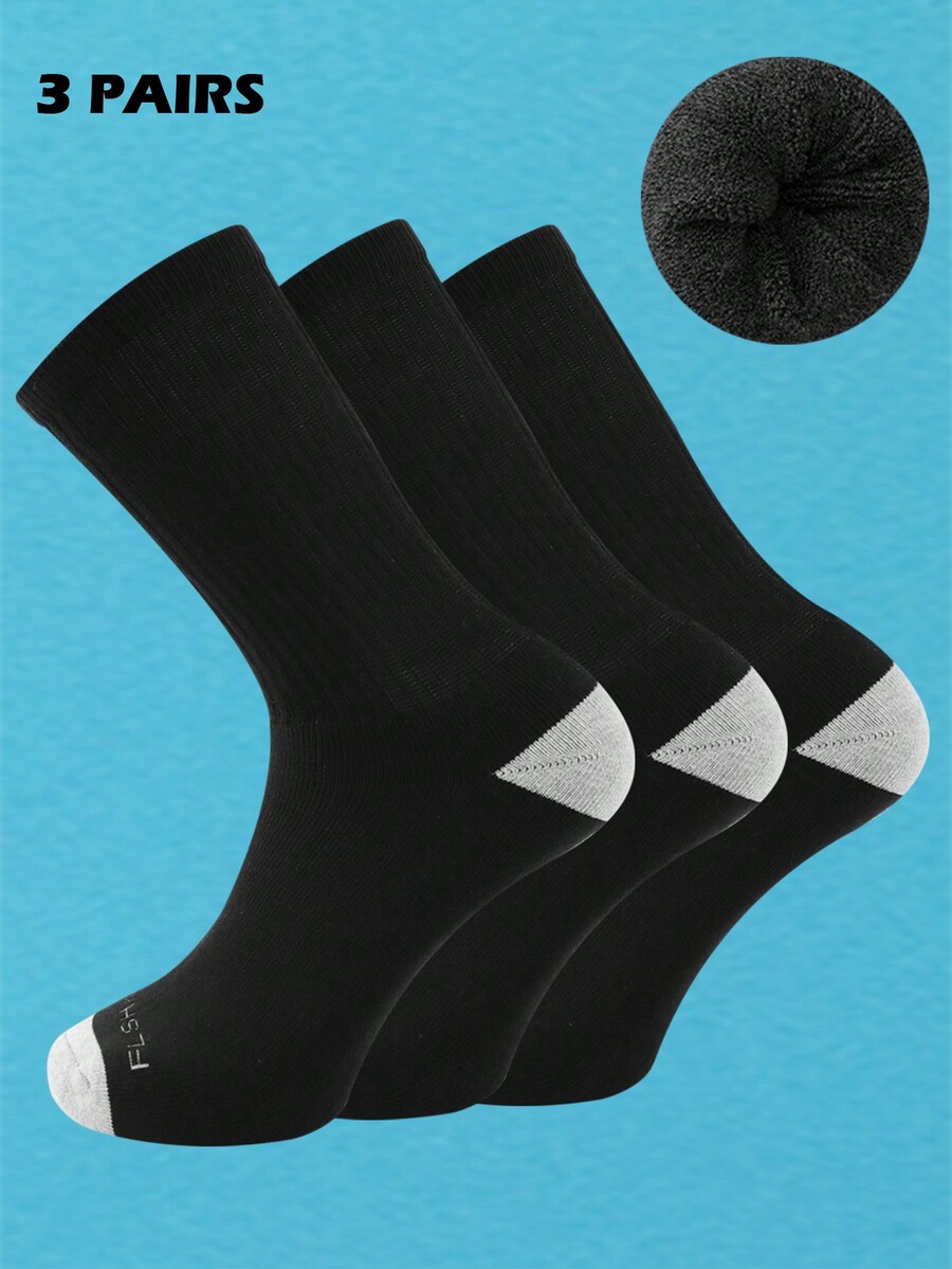 Men's Athletic Cushioned Crew Socks With Moisture Wicking SHEIN EUR