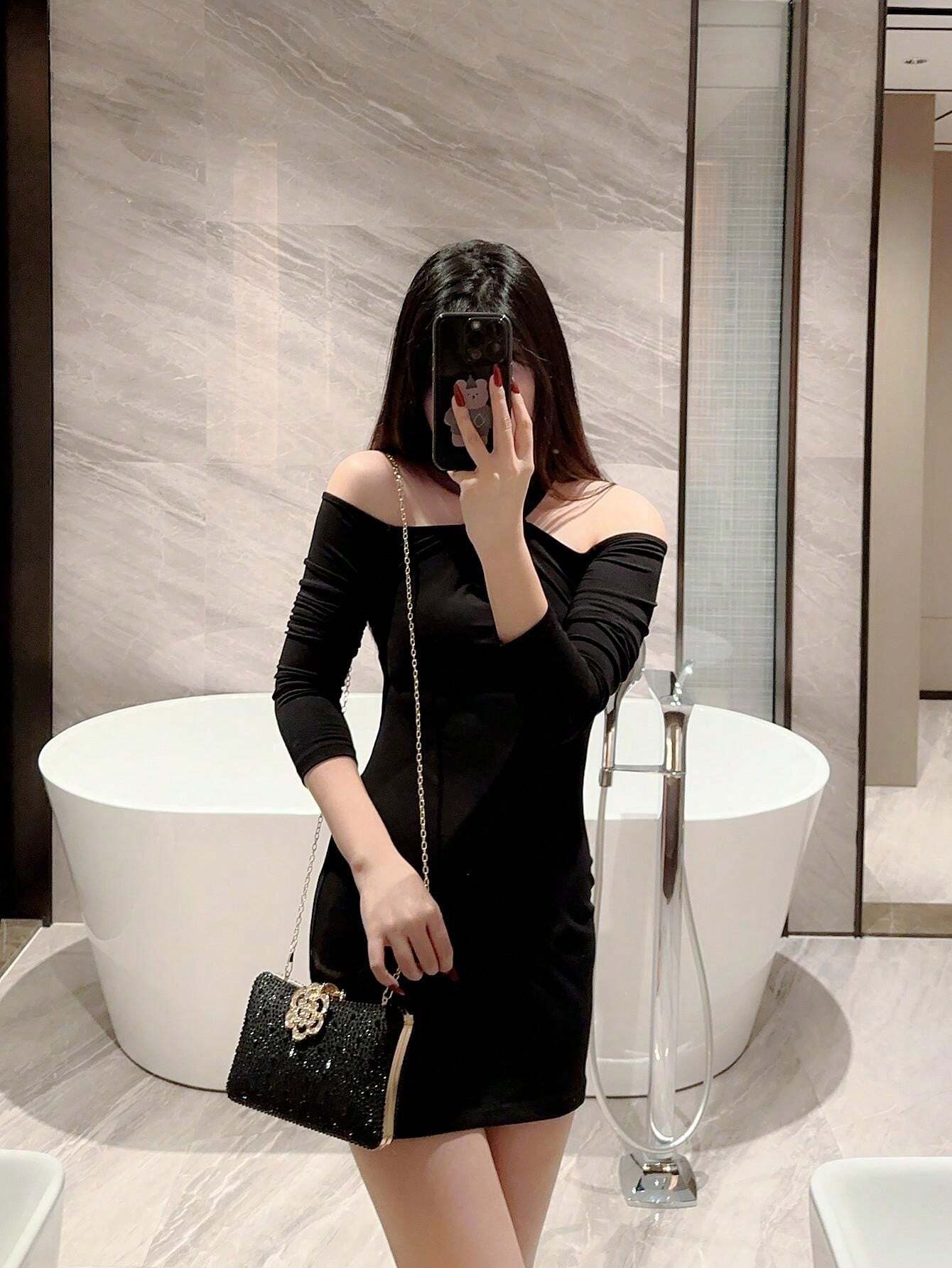 1pc Fashion Sparkling Crystal Decor Cubic Shaped Evening Clutch Bag