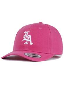 1 bucată șapcă de baseball brodată Los Angeles LA, se potrivește la jocuri de baseball, baschet, se potrivește toamna, stil sportiv, ținută anilor 90, culori strălucitoare, pălărie ocazională cu protecție solară reglabilă, potrivită pentru călătoriile de primăvară și toamnă, petreceri pe plajă