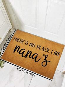 1 tấm thảm chùi chân màu nâu, thảm chùi chân trong nhà bền chắc chống trượt bằng polyester, thảm bếp ngoài trời, dùng cho phòng khách, phòng ngủ, phòng tắm, trang trí phòng - màu nâu - Xem 10