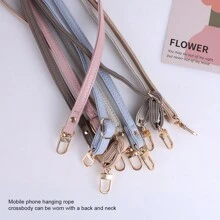 1 Piece Of Mobile Phone Lanyard Can Be Slung Diagonally And Adjusted With A Long Neck Strap That Does Not Tighten The Neck. Fashionable Women's Lanyard With PU Leather Material Neck Strap Chain Compatible With IPhone, Phone Cases, And Universal Accessories Gifts For Mother, Family, Friends, Birthday, Holiday Phone Charm, Phone Chain