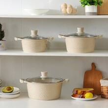 1 Set Multi-Function Aluminum Pots & Pans Cookware Set With Non-Stick Coating, Suitable For Gas And Open Flame Seafood Boil