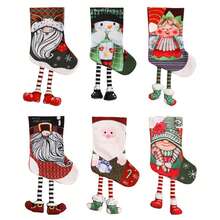 6 件套圣诞袜糖果架带来温暖舒适的冬季家居氛围，适合家庭节日圣诞派对 - 彩色 - 查看 7