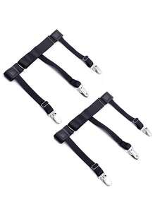 2 chiếc kẹp cổ áo sơ mi chuyên nghiệp, kẹp cổ áo sơ mi Unisex, không nhăn, dây đeo áo sơ mi - đai nịt bụng kẹp áo sơ mi - Xem 7