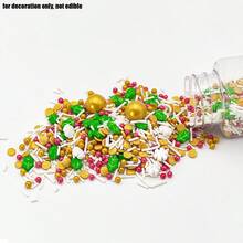85g Hạt chuông cây thông Noel Hạt rắc trang trí Giáng sinh vui vẻ Hoàn hảo để trang trí bánh, nướng bánh quy kem, đồ trang trí bánh nướng nhỏ Chỉ để trang trí, Không ăn được - Nhiều màu - Xem 4