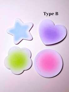 240 张渐变色便签，苹果花心形便签，学生便笺创意粘性笔记本学生文具，办公用品，颜色随机 - 彩色 - 查看 6