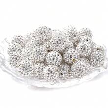 10 件 12 毫米闪亮水钻珠，DIY 手链、项链、手机链、珠宝制作 - 彩色 - 查看 8