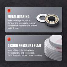 shensen 1 件/1 套电锤钻头集尘器开孔器集尘罩防尘孔锯钻头盖手动工具 - 白色 - 查看 7