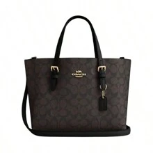 Coach Outlet Women's PVC With Leather Shoulder Crossbody Handbag CV965