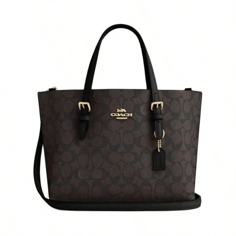 Coach Outlet Women's PVC With Leather Shoulder Crossbody Handbag CV965