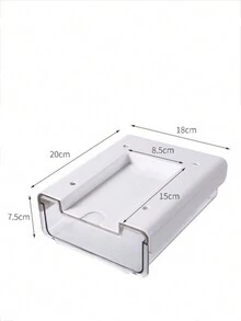 Under Desk Drawer Organizer Desktop Workstation Magic Large Capacity Office Under Desk Invisible Storage Boxes - Clear - View 5
