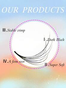 500 Fans Per Box,6D,Thickness 0.05mm,Three-Dimensional Effect,Curl D,Sharp Narrow Stem Premade Fans Eyelash Extension,Cluster Eyelashes,Natural & Soft,Hand-Grafted False Eyelasheslash Clusters,Eyelash Clusters,Individual Eyelashes,Lashes,Fake Lashes