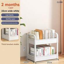 1 kệ lưu trữ đa năng 2/3/4/5 tầng màu trắng, kệ để đồ trên sàn cho nhà bếp, phòng tắm, đồ ăn nhẹ, xe đẩy có bánh xe, thích hợp cho phòng khách, nhà bếp, phòng ngủ, văn phòng - Nhiều màu - Xem 13