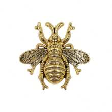 1 件装美式复古蜜蜂兔形纯铜家具把手门把手和拉手适用于橱柜厨房橱柜抽屉拉手家居装饰