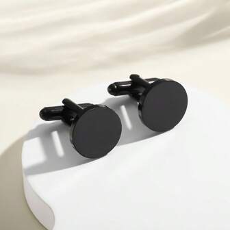 2 件不锈钢镜面抛光袖扣，男士商务衬衫袖口饰钉，多功能纽扣，适合送给朋友和父亲节学校休闲婚礼季节的新郎和伴郎的礼物