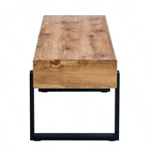 59" Dining Bench, Farmhouse Indoor Kitchen Table Benches, Bed Bench, Industrial Shoe Bench, Entryway Benches - 天然木洗+中密度纖維板+金屬+中密度纖維板如圖 - 查看 12