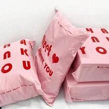 10pcs Waterproof Thick Courier Bags, 12mil Plastic, English Text & Panda Print, 11mil Packaging Bags, Logistics Shipping Self-Adhesive Airplane Box Delivery Bags Back To School - Multicolor - View 11