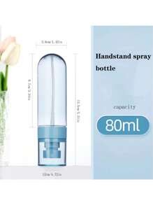 1只便攜式倒立包裝塑料小型納米噴霧瓶,酒精噴霧器消毒化妝水噴霧器可用於面部和旅行