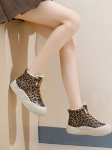 Damskie wysokie, pluszowe, ciepłe, zimowe buty, gruba podeszwa, codzienne buty śnieżne, nowa kolekcja jesień/zima 2024