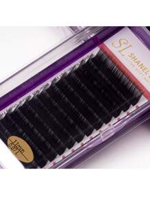 Shanel Premium Fox Cat Wimpern Fächer L N (M) Curl 8-15mm Bestseller 12 Reihen Gemischte Schale Kaschmir Volumen Klassische Wimpern Verlängerung Individuelle Wimpern Super Weiche Matte Schwarze Seide Wimpern Verlängerung Zubehör Für Schönheitssalon