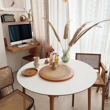 40*200CM Artificial Rattan Cane Webbing Sheet Panels Material Supplies Craft DIY - Beige - View 8