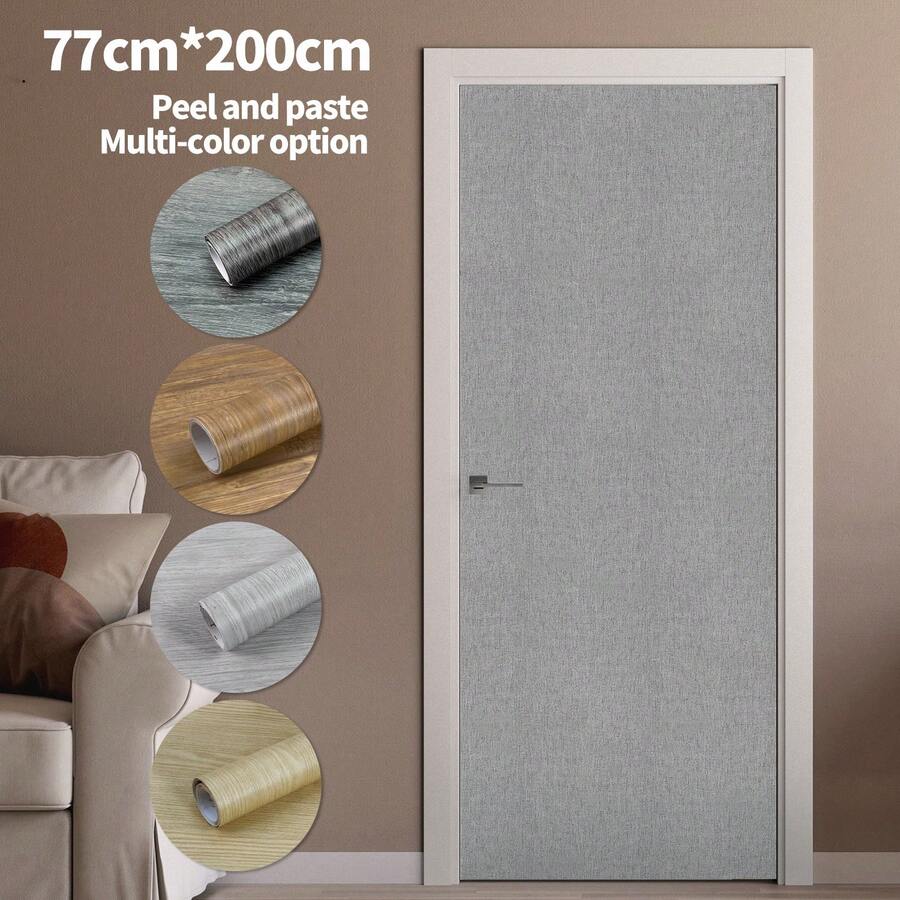 2pcs Faux Wood Grain Contact Paper, Waterproof SelfAdhesive Wallpaper
