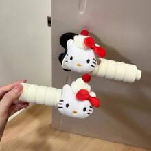 Sanrio 1-2pcs Door Handle Cover - Y2K Kawaii Style, Anti-Collision And Anti-Static Wall Protector Sleeve, Suitable For Home Decoration, Perfect For Bedroom And Living Room