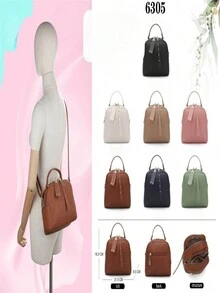 Women Small Square Bag Casual Handbag Shoulder Bag Wide Strap Crossbody Bag - 米色 - 查看 6