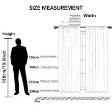 2 chiếc, Rèm cửa trong mờ in họa tiết Argyle ba chiều màu xám và trắng, rèm cửa trang trí nhiều cảnh bằng polyester dạng thanh treo cho phòng khách, phòng chơi game, phòng ngủ, đồ dùng trang trí nhà cửa, đồ dùng cho tiệc - Nhiều màu - Xem 2