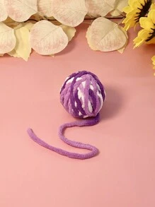 Juguete para mascotas para gatos, colorida bola de hilo tejida a mano con cascabel, solo para uso de mascotas