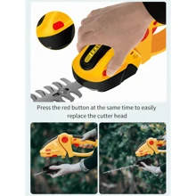 24V 无线割草机和灌木修剪机，带充电电池，适用于灌木、花园、草坪和草地