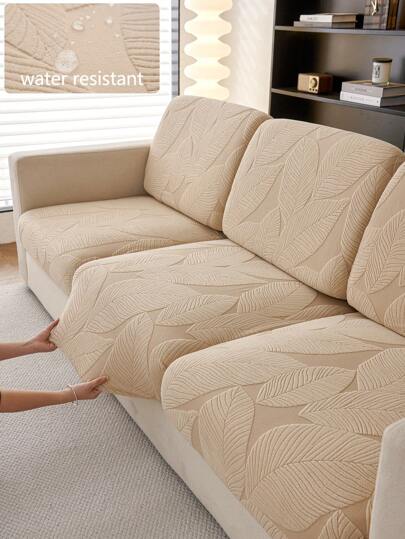 1件装弹力沙发套，防滑防溅全覆盖加厚面料沙发垫套，四季通用沙发套，可机洗，宠物友好，保护家具 - 适用于卧室、办公室、客厅、L型沙发和1/2/3/4人沙发