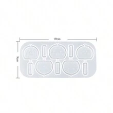 1pc Creative Liquid Quicksand Silicone Mold, Versatile Heart & Ocean Style Resin Mold For DIY Keychain, Phone Case, Backpack Decor, Home Desktop Decoration Accessories