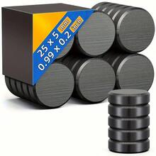 20 件 18x3 毫米磁铁，用于粘合背衬，小型陶瓷工艺品磁铁圆盘磁铁，微型扁平圆形铁氧体工业磁铁，用于工艺品、科学、爱好、项目 - 0.7 英寸， - 彩色 - 查看 8
