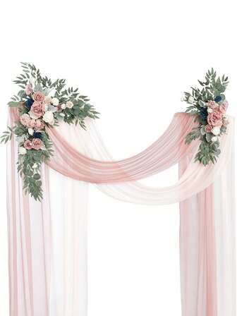 Artificial Flower Swag Set Of 2 For Fake Flower Arrangements Wedding Welcome Ceremony Sign And Reception Backdrop Floral Decoration