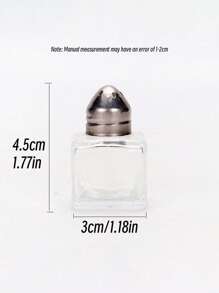 1 pieza/2 piezas Mini recipiente de vidrio transparente portátil para almacenar especias, frutos secos, galletas, dulces y alimentos secos. Para usar en la cocina, restaurante, picnic, viajes, fiestas, cafetería y escuela.