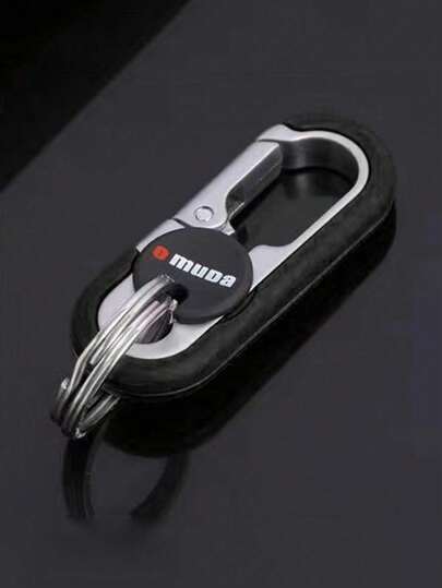 1 Peça Chaveiro de Aço Inoxidável para Carro, Acessórios Criativos para Chave de Carro, Chaveiro de Argola Dupla, Chaveiro Anti-Perdido, Pingente de Chaveiro Universal para Carro